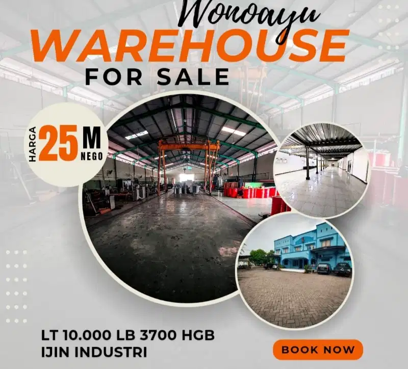 DIJUAL LAHAN + BANGUNAN WONOAYU SIDOARJO