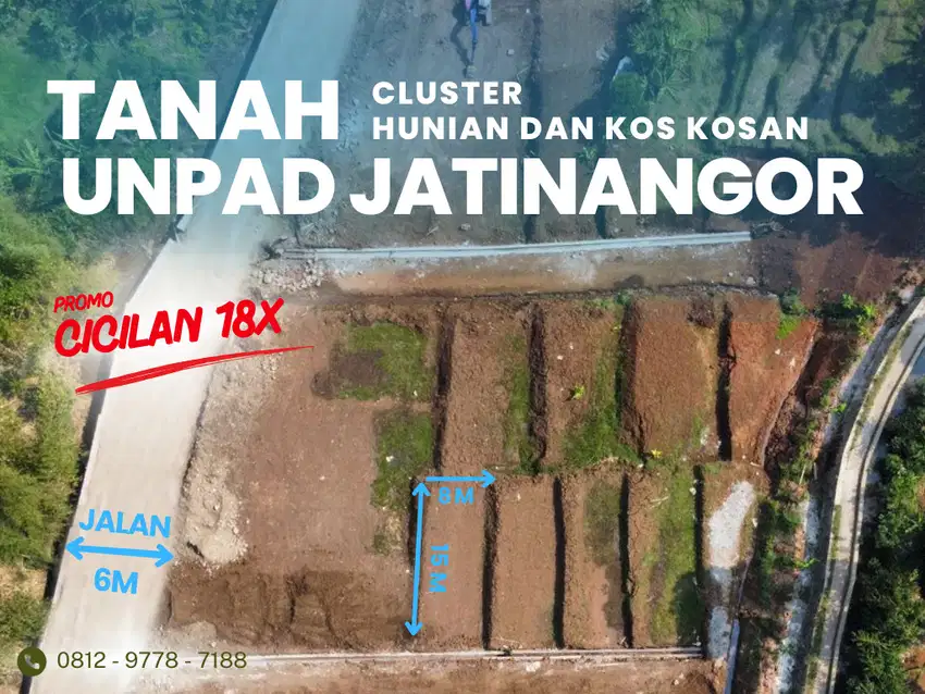 Tanah Cluster Jatinangor Hanya 3 Menit Dari Unpad dan ITB