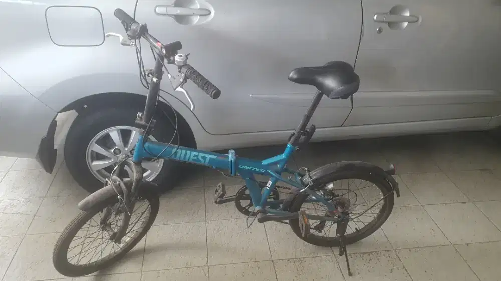 Sepeda Lipat Merk United Type Quest Warna Hijau Tosca 20 inc