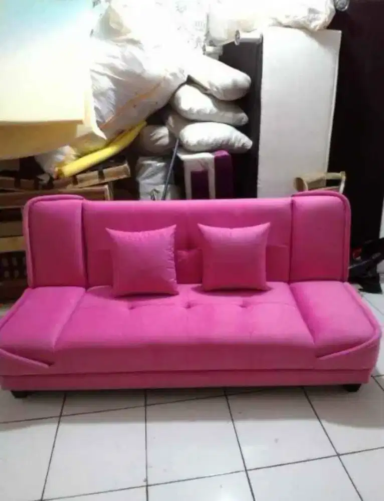Sofa bed santai 3 pungsi bludru