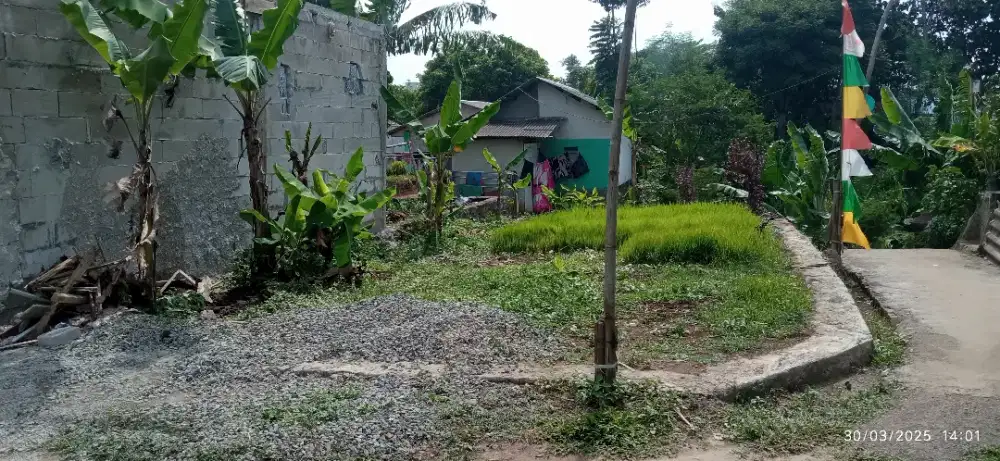 Tanah 84m2. Cocok untuk tempat istirahat