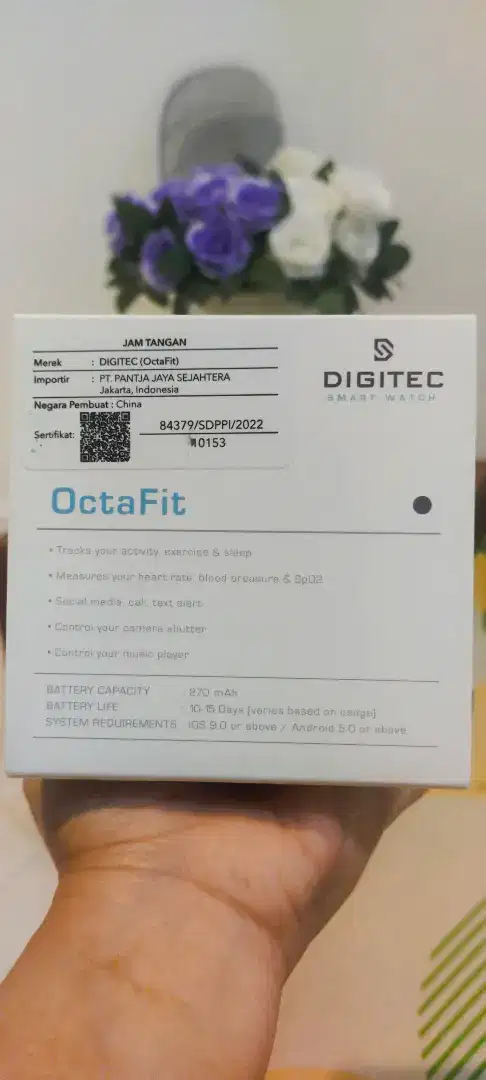 Digitec Octafit Smartwatch, jam tangan, smart watc55h