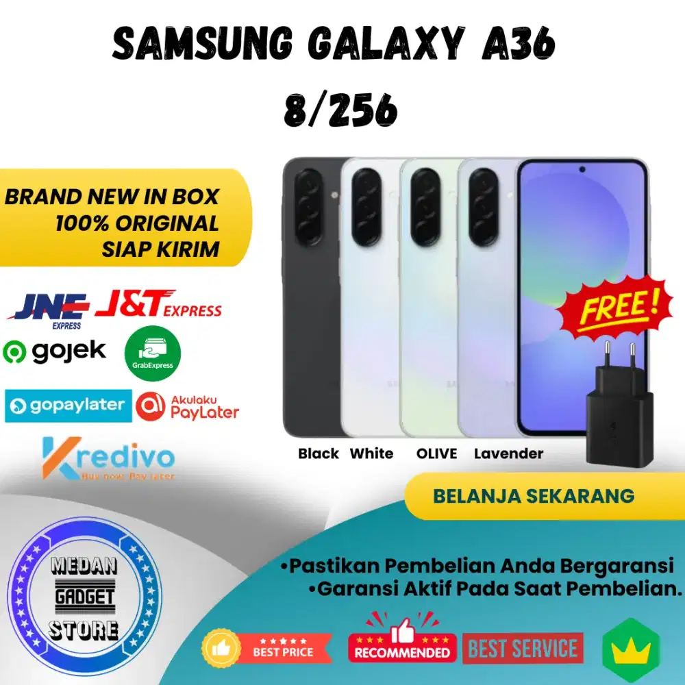 [ Bonus Adaptor ] Samsung Galaxy A36 8/256GB - Garansi Resmi Samsung