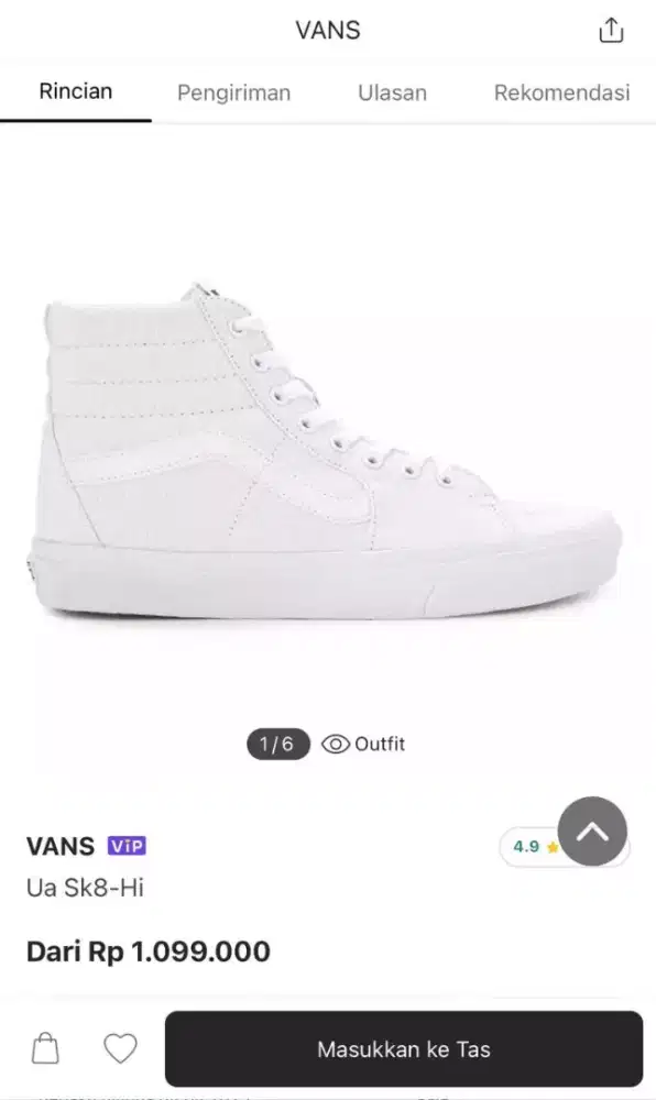 Sepatu Vans Sk8 Hi