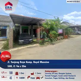 Cocok Hunian & Investasi Rumah Jl. Tanjung Raya 2 Komp. Royal Mansion