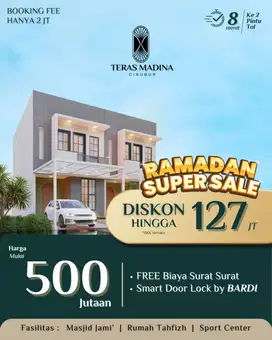 Perumahan Muslim TERAS MADINA CIBUBUR  DP mulai 0%