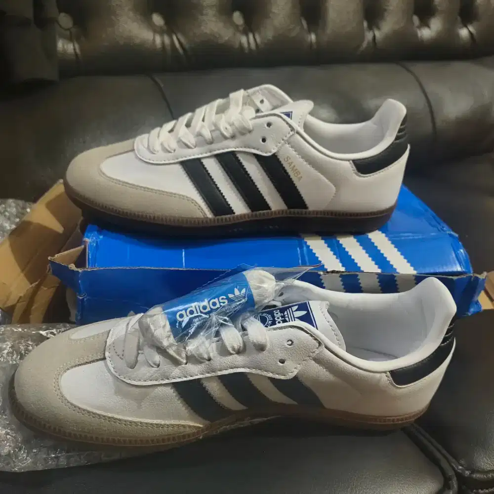 Jual Sepatu Adidas Samba Vegan cloud white core  murah istimewa BU