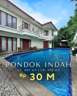 Harga Menarik Rumah Terawat Row Jalan Lebar, Area Pondok Indah
