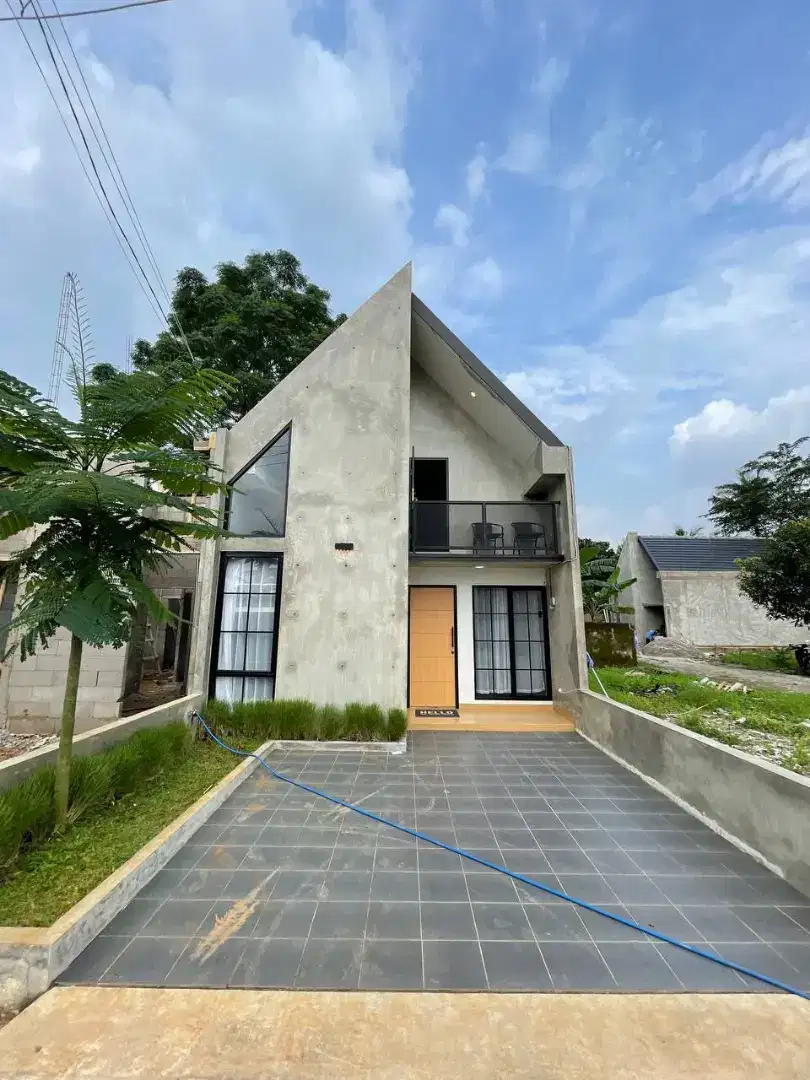 KPR Dp 0% Scandinavia Modern free mezanine pinggir jalan utama