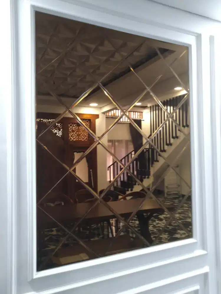 Wall Moulding Brown Mirror Yogya
