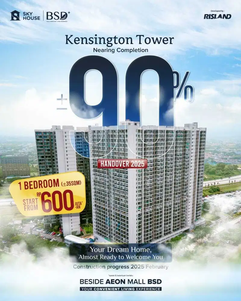 SKYHOUSE BSD + Tipe Besar 120 Sqm