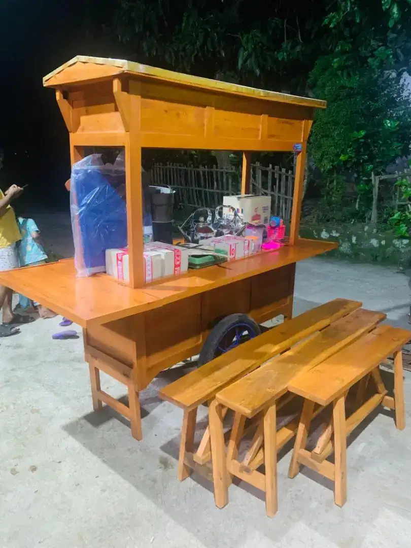 Jual Gerobak Angkringan,Bakso,Mie Ayam,Bubur,Roti BakardlL.Free ongkir