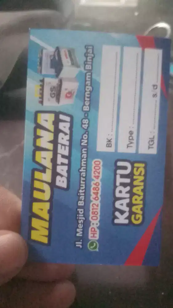 Baterai mobil bekas Bergaransi BINJAI