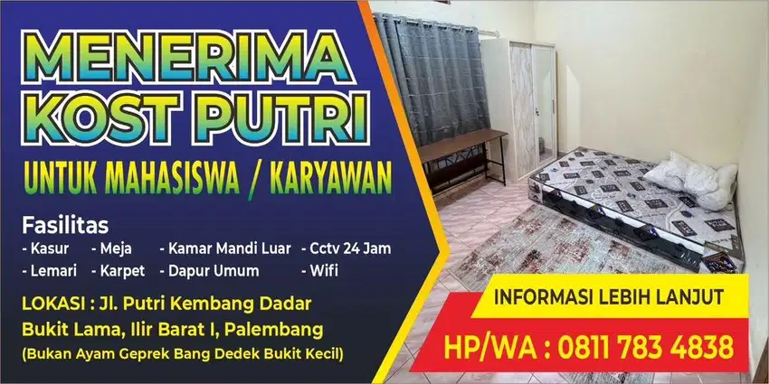 KOST KONTRAKAN BULANAN/TAHUNAN