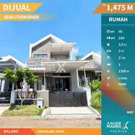 Dijual Rumah Semi Furnish Minimalis Siap Huni di Greenland Tidar