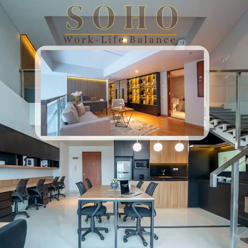 Kantor SOHO Ready Siap Pakai muat 100 orang Bisa KPR ke Developer