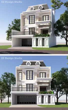 Rumah Gress American Minimalis 3 Lt Lift Lux Citraland Depan