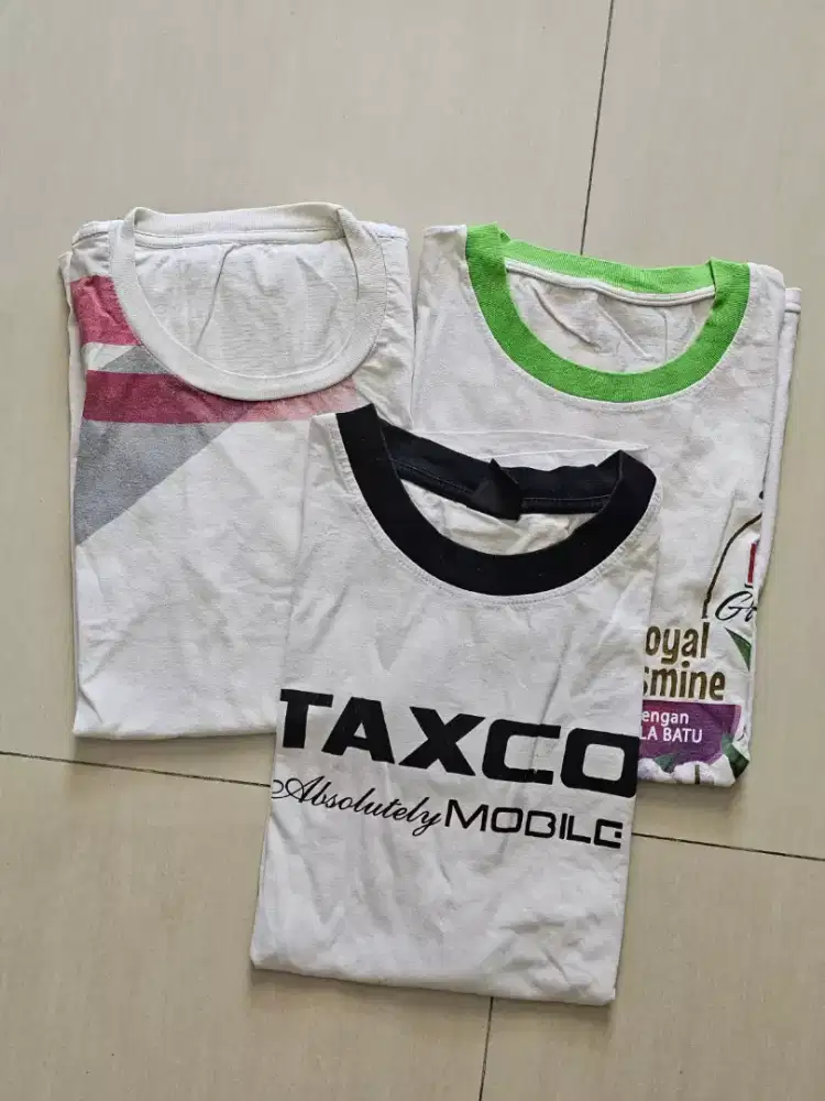 Kaos katun unisex bundle preloved