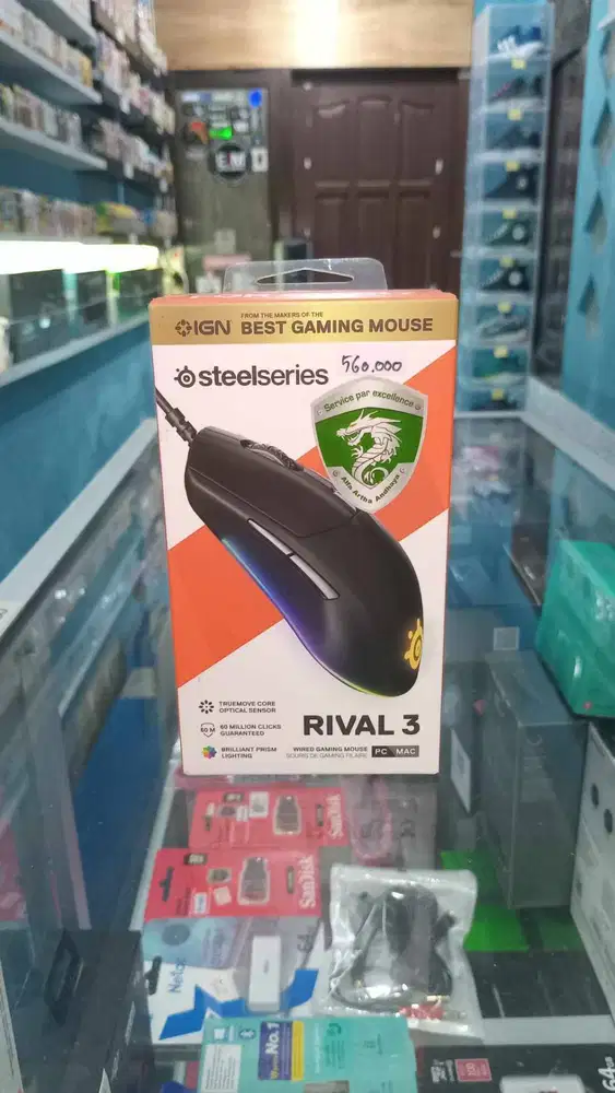 SteelSeries Rival 3 Wired Gaming Mouse Black