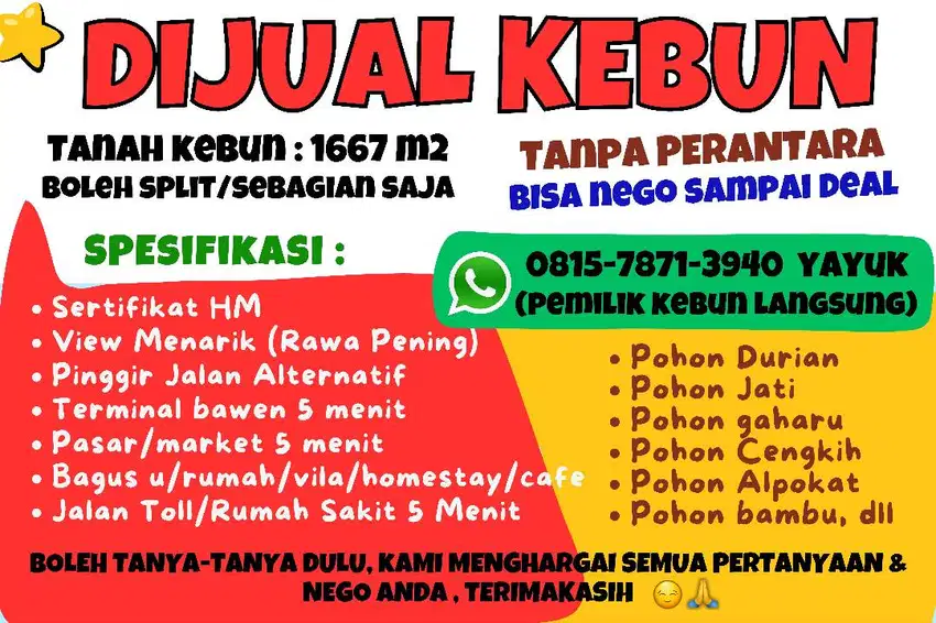 Bebas Nego sampai deal