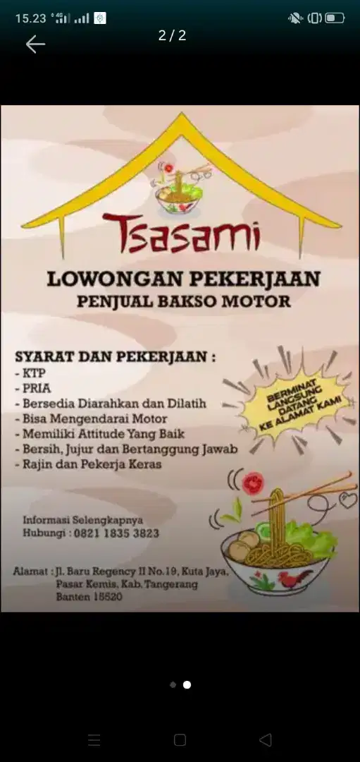 Pedagang bakso keliling