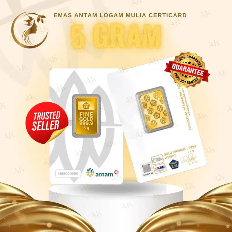 Jual Emas Antam 5 gram COD Pamulang Tangerang Selatan