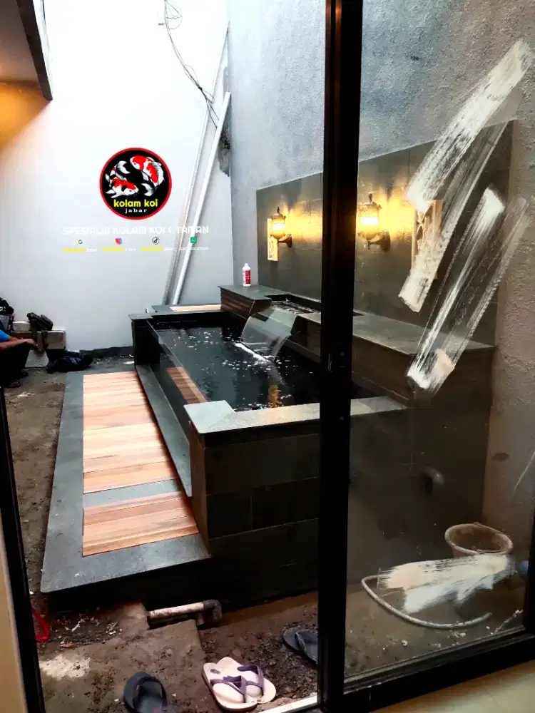 Molam koi kaca chamber lebih rendah