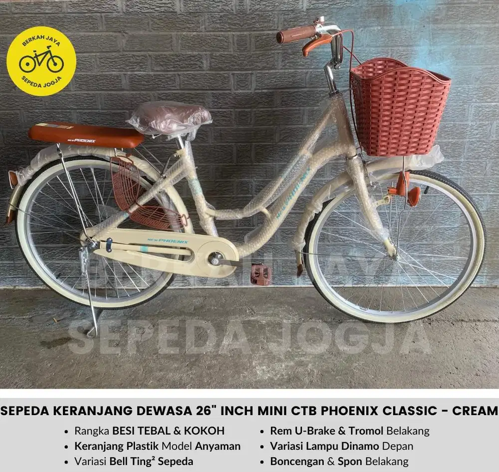 BARU Sepeda Keranjang Dewasa 24” 26” Mini CTB New Phoenix Classic