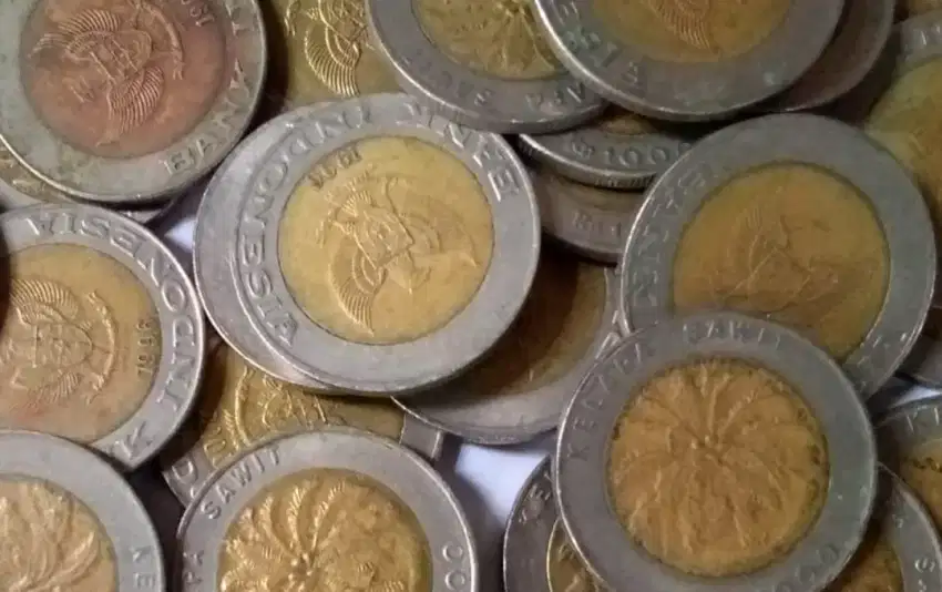 Uang coin jadul di jual 200rb percoin