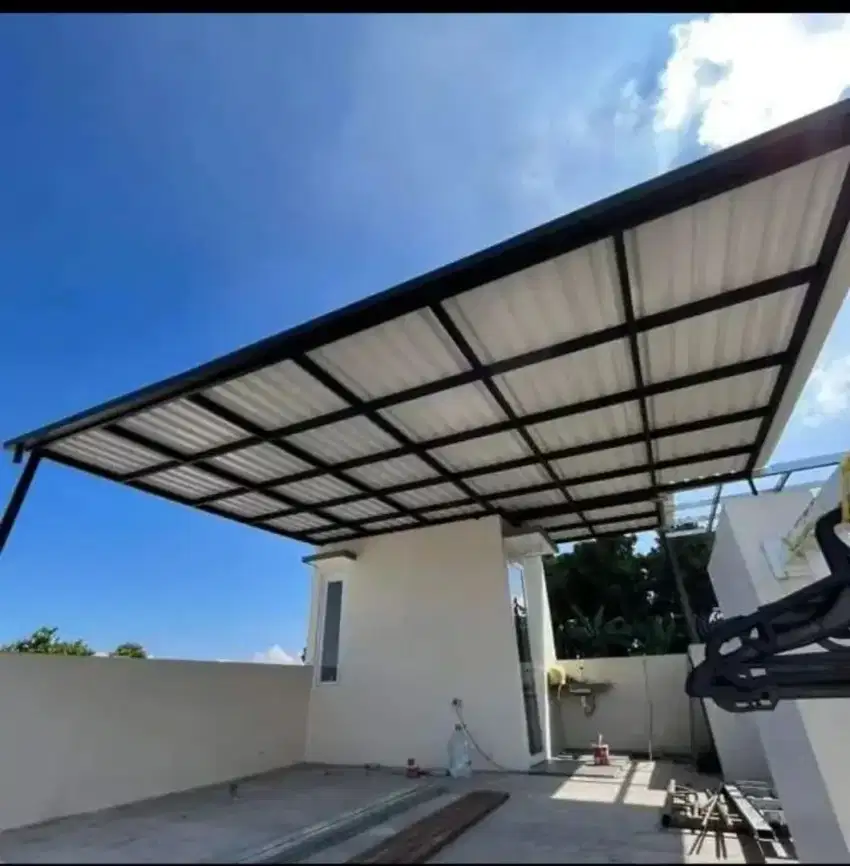 006 kanopi atap upvc alderon singgle layer