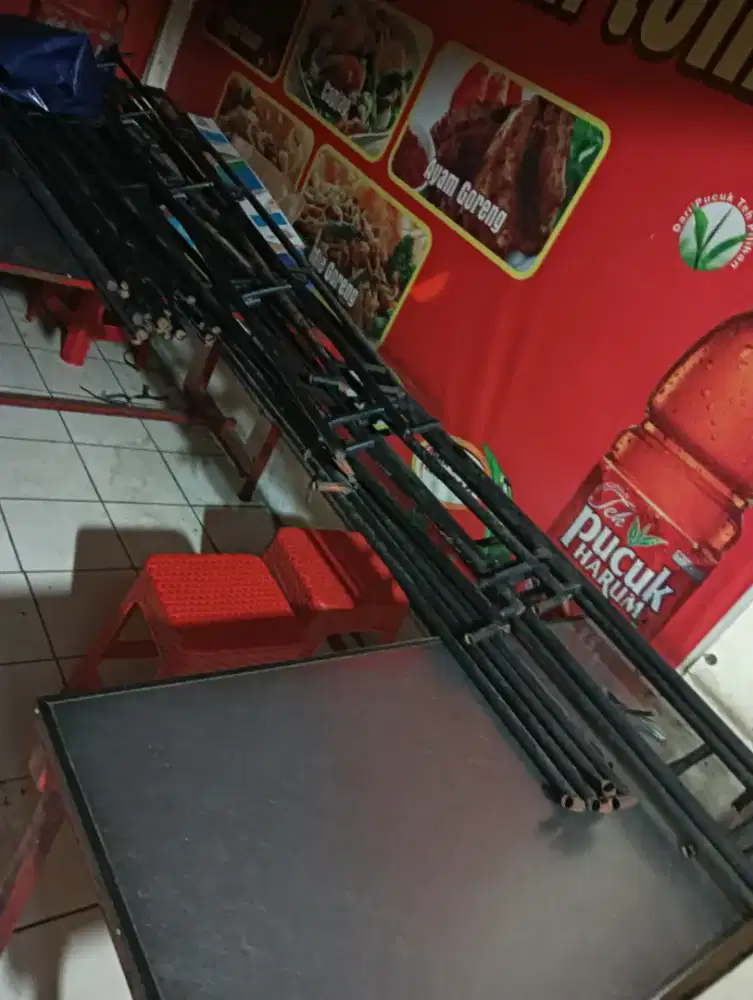 Terop besi buat jualan