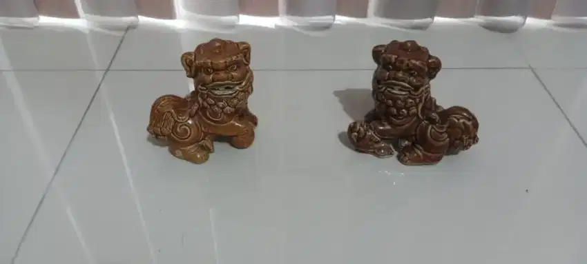 Singa Cilin tinggi 6.5 cm warna coklat