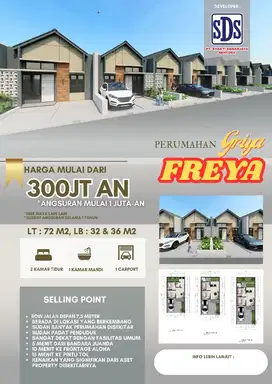 Rumah Baru 400 jutaan bonus free biaya