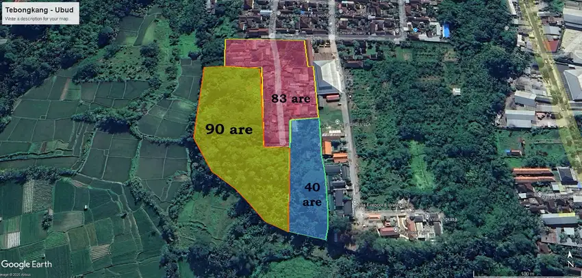 RICE FIELD AND RIVER VIEW LAND FOR LEASE IN SINGAKERTA - UBUD - BALI