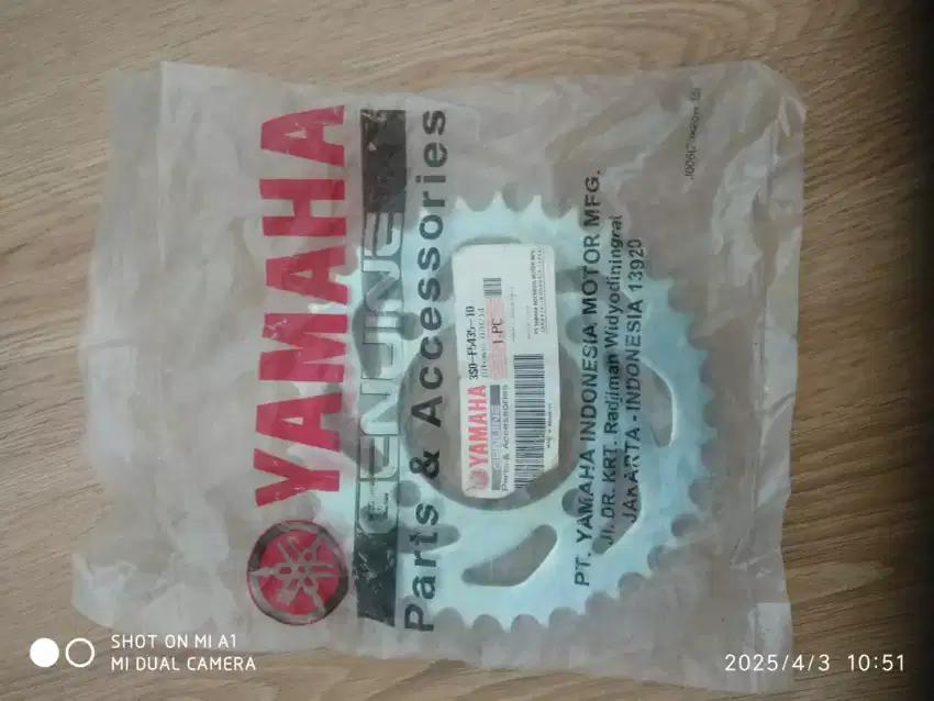 Gear Belakang Yamaha Vega R New Original 100% baru