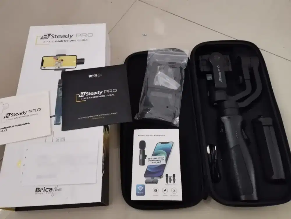 Brica b steady pro 3 axis smartphone gimbal