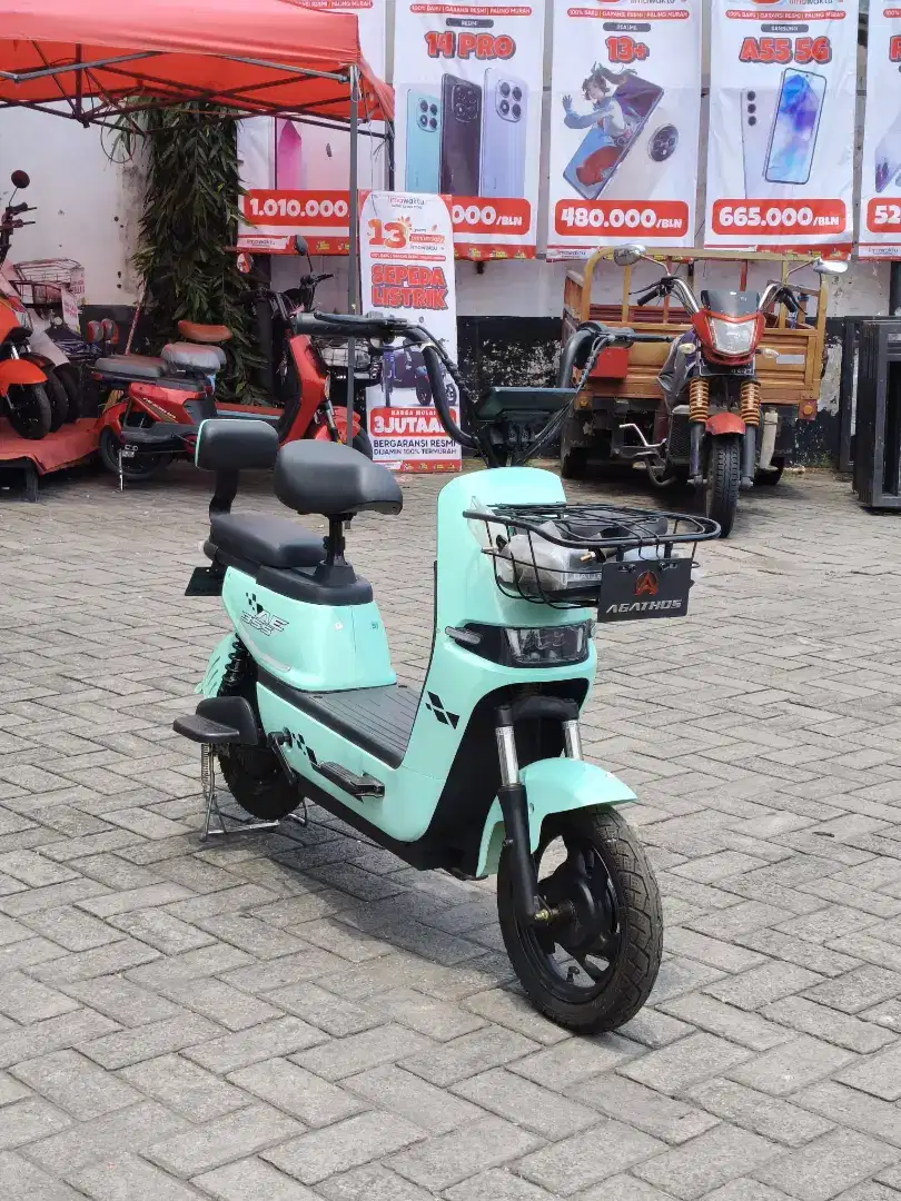SPESIAL PEMBELIAN SEPEDA LISTRIK AGATHOS AE355 DISKON 700 RB LANGSUNG