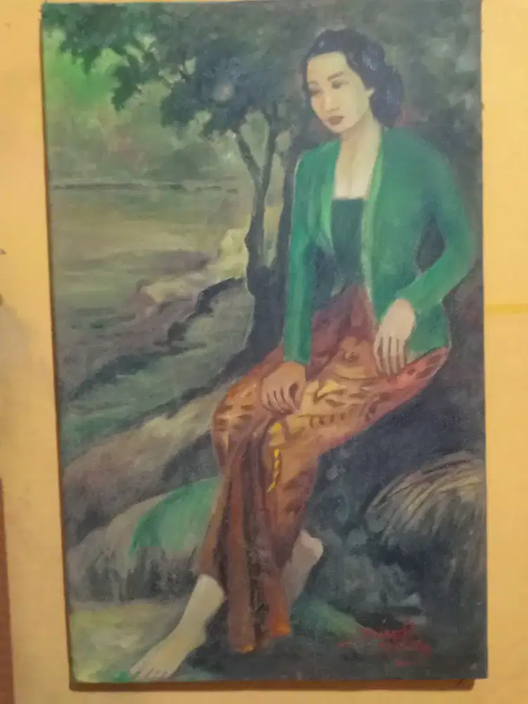 Lukisan tema gadis berkebaya