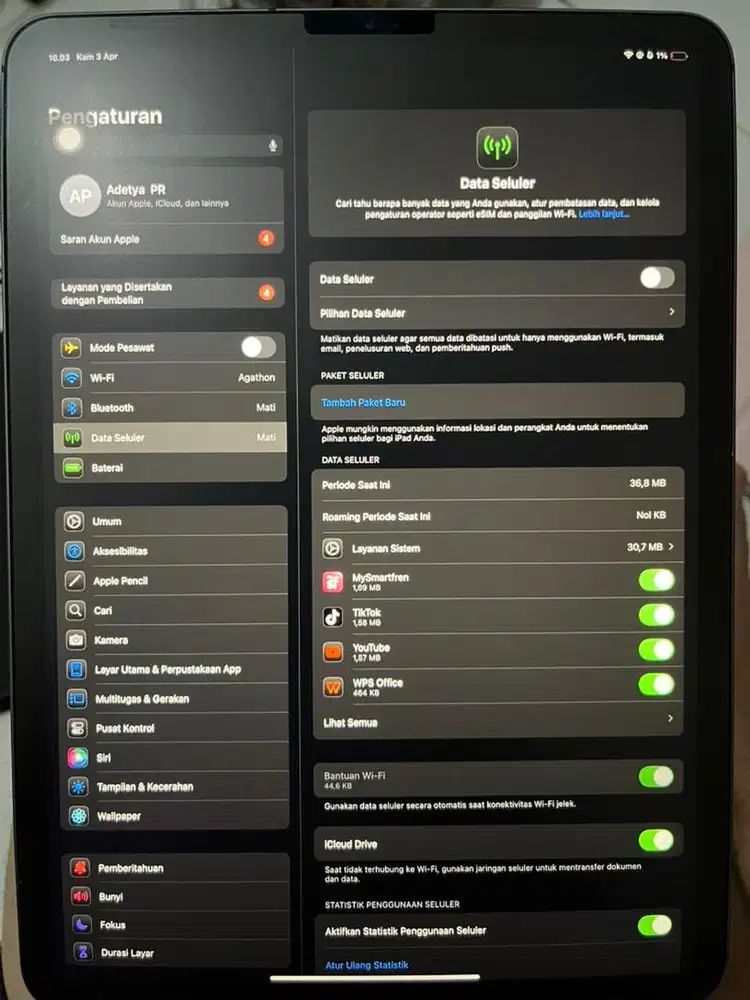 Ipad Pro 2018 11 Inch Cellular 256 GB Grey