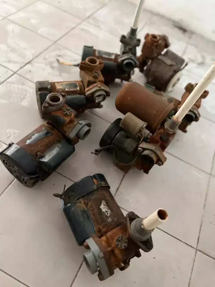 shimizu ps 128 bit pompa air mesin sanyo bekas kontrakan murah
