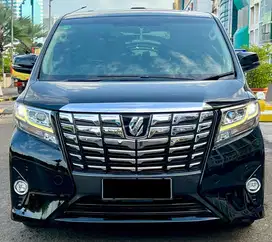 Toyota Alphard G 2017 Antik Low KM Murah Bekas Hitam Ganjil Irit Besar