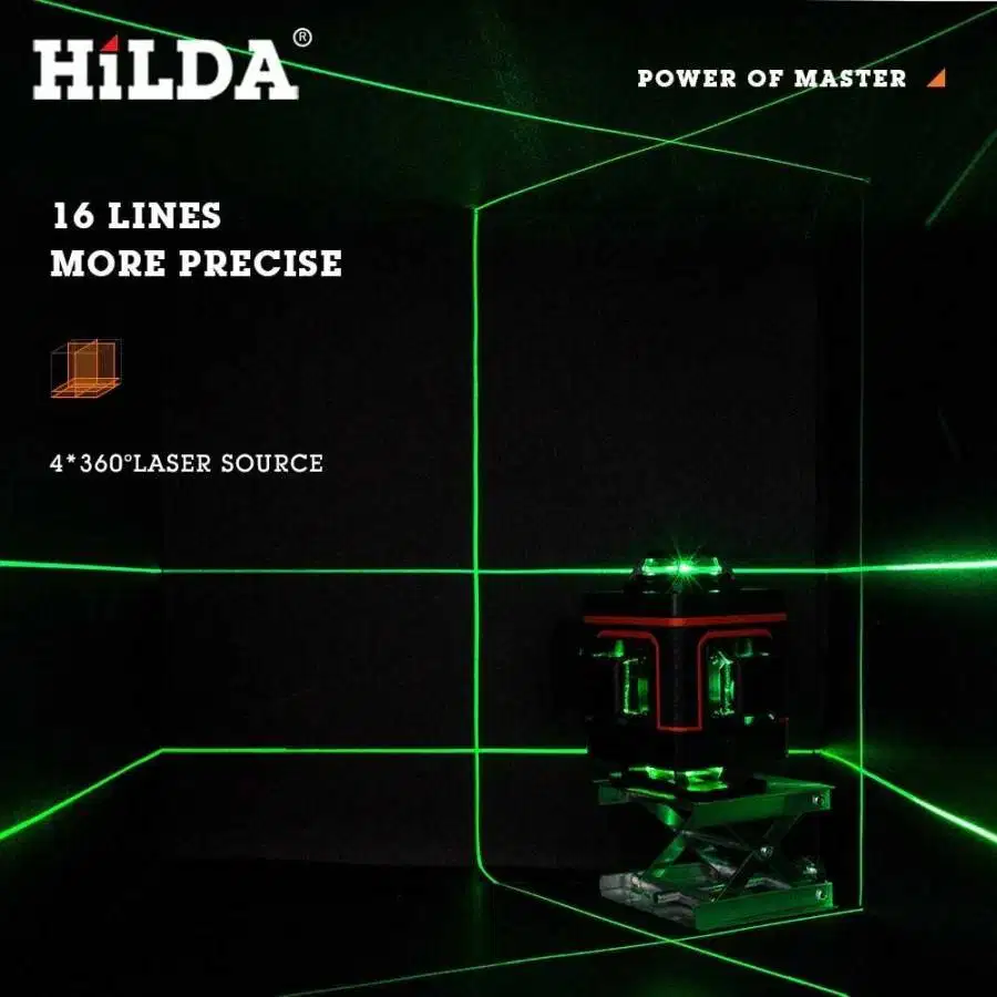 Taffware Hilda Self Leveling 16 Line Laser 4D Remote LD-515 4 Dimensi
