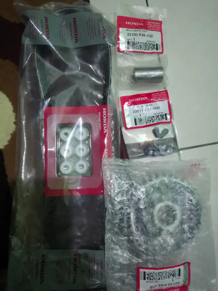 SPERPART HONDA ORIGINAL V bell set, Bosh, rumah roller, slide set