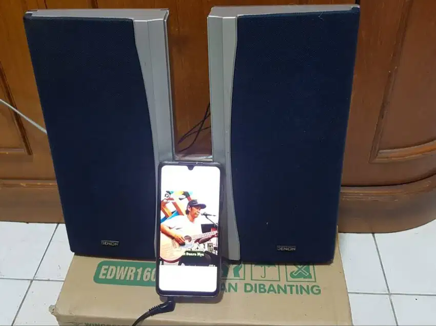Speaker Aktif Denon,buat PC/Laptop,HP,TV dll,bisa Mic,No Btooth,NET.