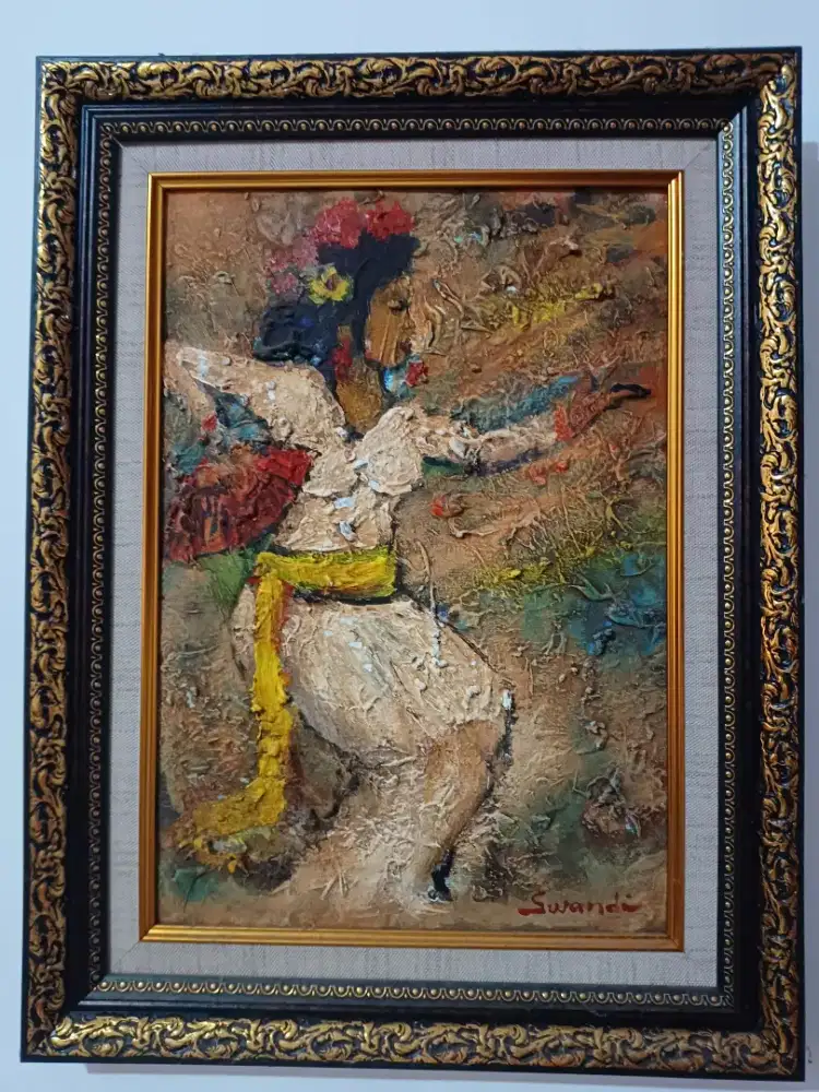 Jual lukisan lawas tua antik karya suwandi