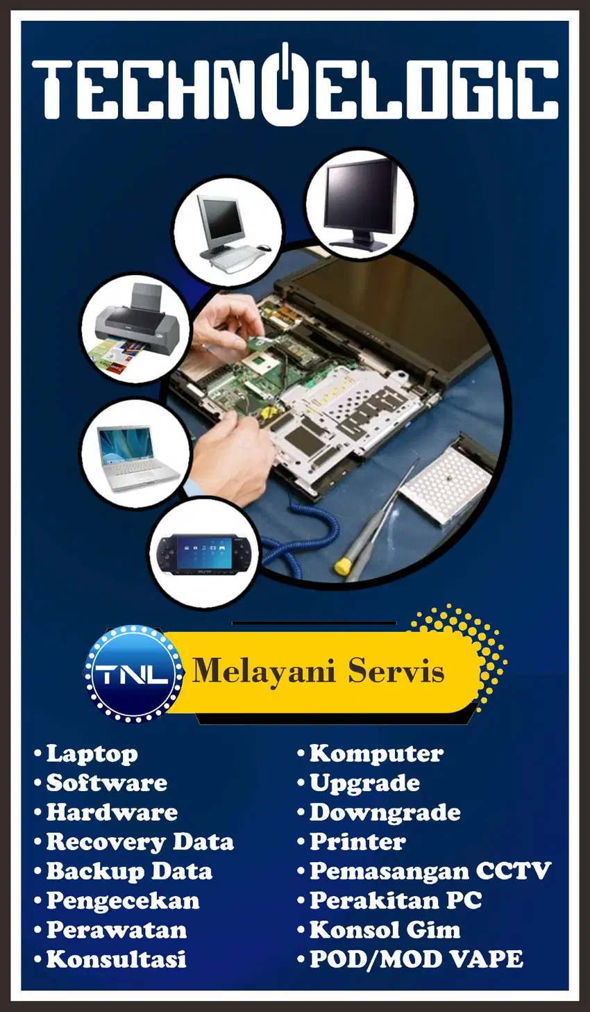 Servis Laptop Komputer TECHNOELOGIC