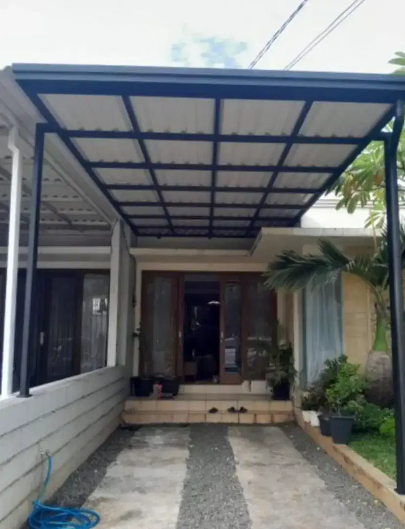 006 kanopi atap upvc alderon double layer