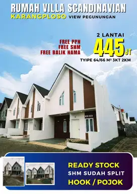 RUMAH 2 LANTAI DI KARANGPLOSO  Total 91 Unit Rumah