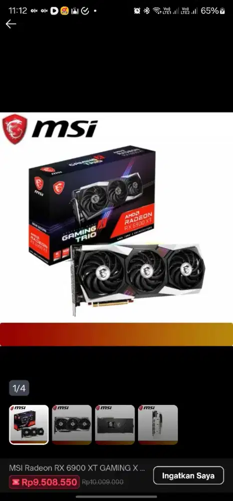 VGA/GPU Amd 6900xt 16GB GDDR6