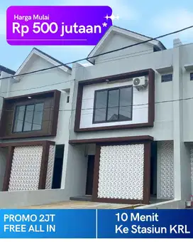 Hunian 2 lantai rumah bagus murah kencana kotamadya bogor, bogor